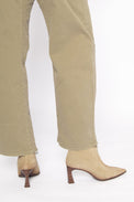 Velour Aceituna Women's Boots Heels Hispanitas