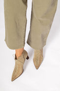 Velour Aceituna Women's Boots Heels Hispanitas