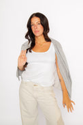 Warwick Tank White Women's Tops One Grey Day