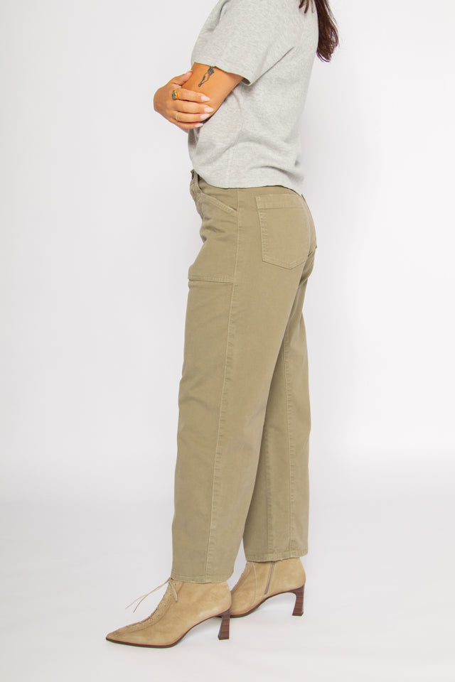 Gusset Cargo Pomonok Khaki Women's Bottoms Moussy Denim