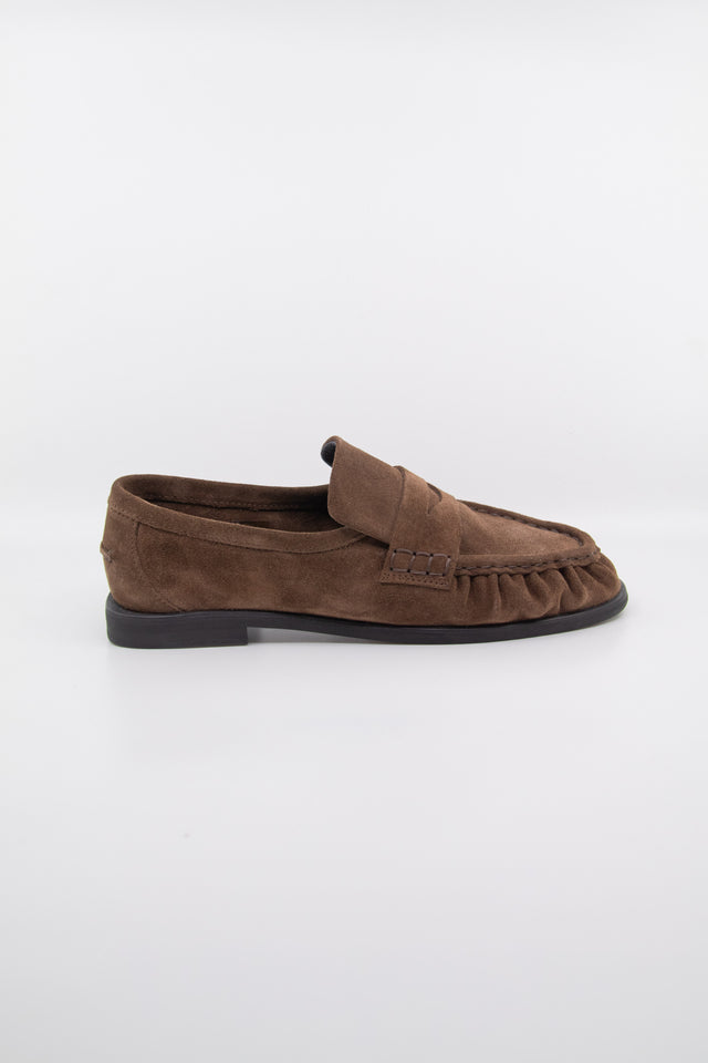 Elmira Brown Suede Women's Shoes Loafers Pavement