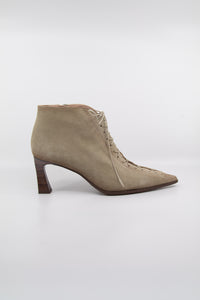 Velour Aceituna Women's Boots Heels Hispanitas