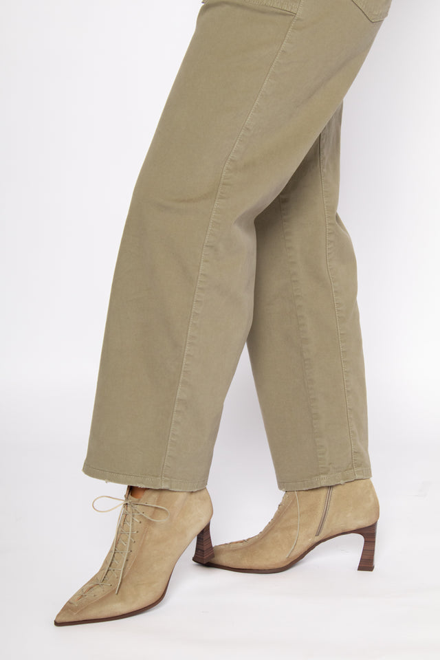 Velour Aceituna Women's Boots Heels Hispanitas