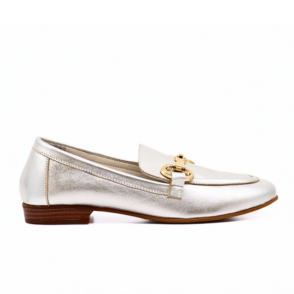 Sabina Silver Women's Shoes Loafers Ateliers    