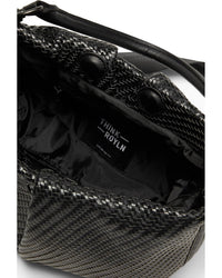 Savannah Black Braided Luxe Gifts + Accessories Bags Think Royln