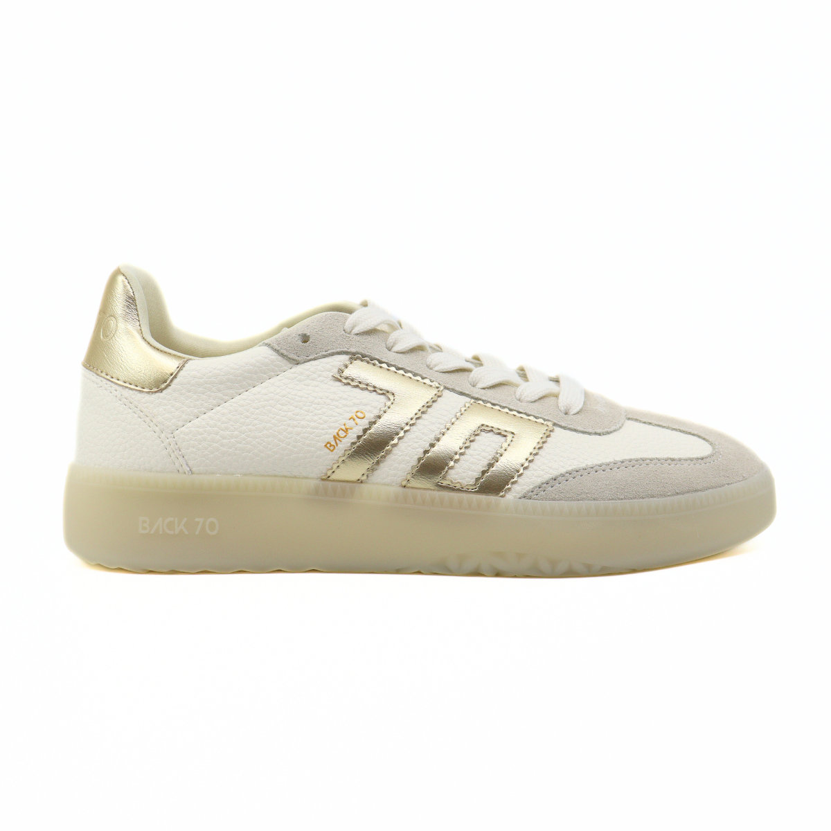 Boston Metallic Gold Women's Sneakers Platforms Back 70