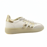 Boston Metallic Gold Women's Sneakers Platforms Back 70