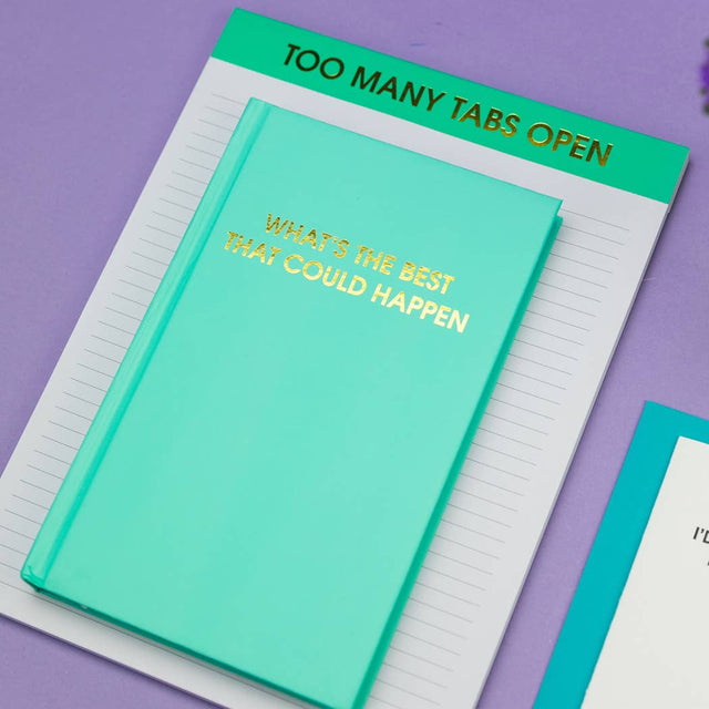 Too Many Tabs Open Notepad Emerald Gifts + Accessories Chez Gagné