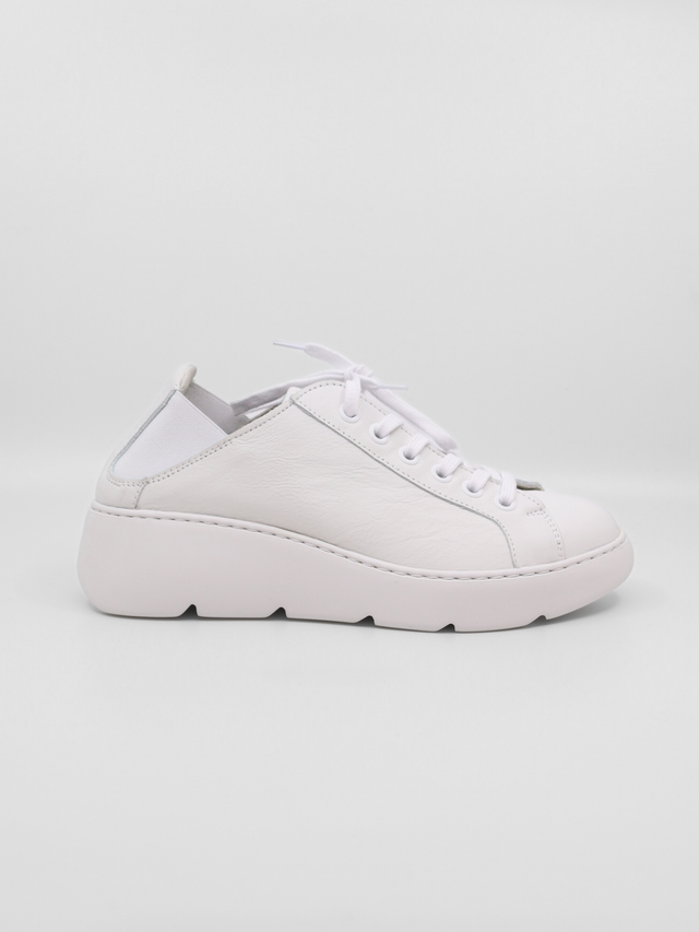 Joof White Velvet Women's Sneakers Platforms Fly London