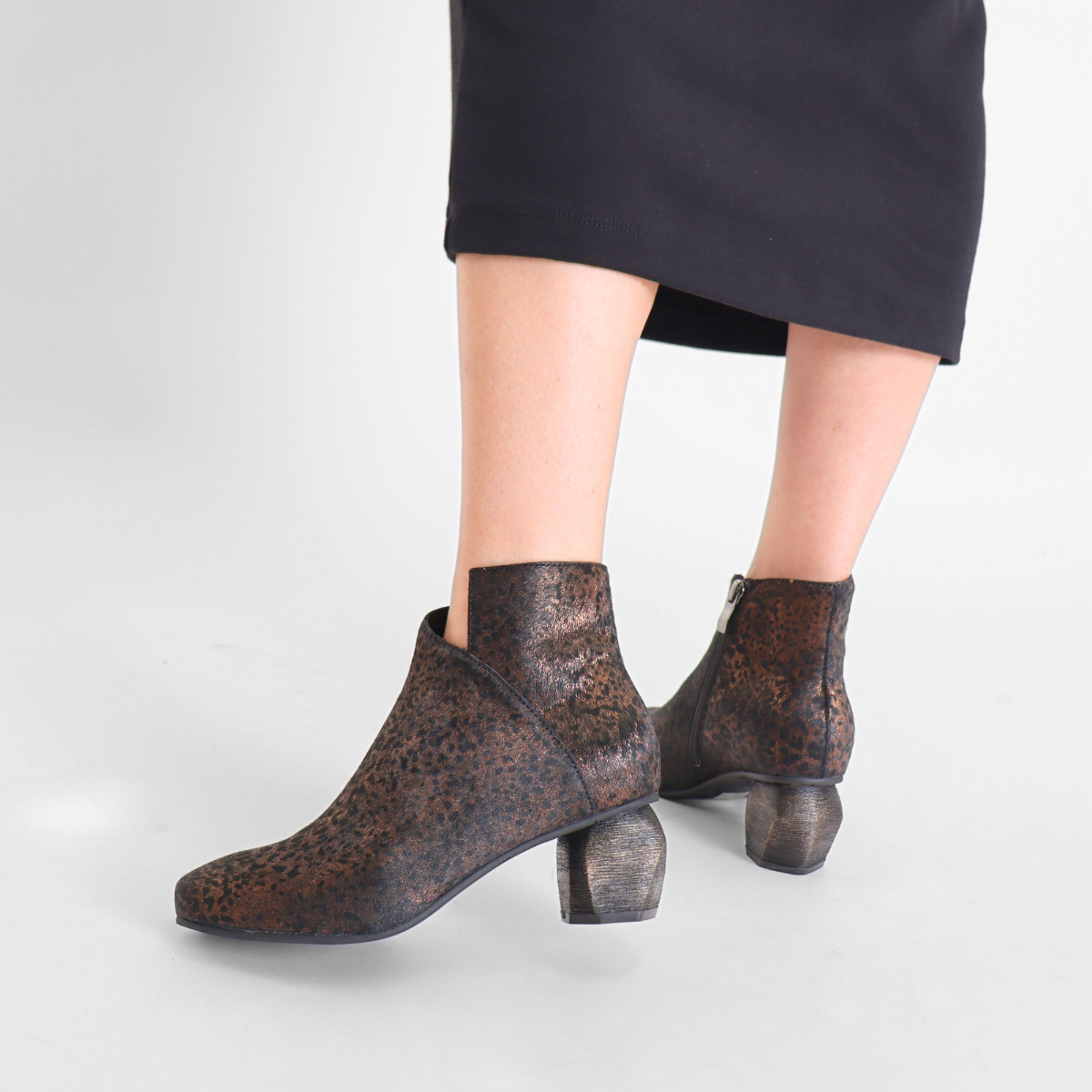 Greta Black Women's Boots Heels Antelope