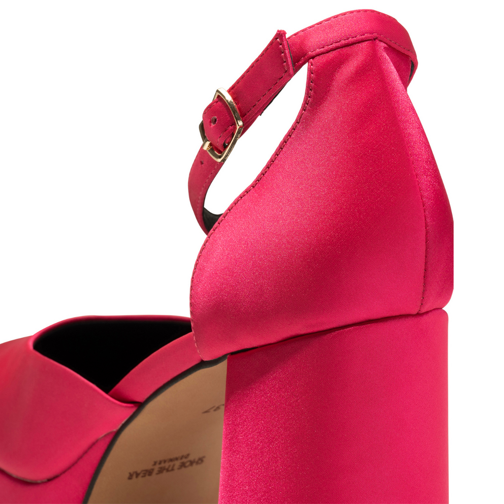 Women's platform Mary Jane PRISCILLA ANKLE STRAP PINK by SHOE THE BEAR