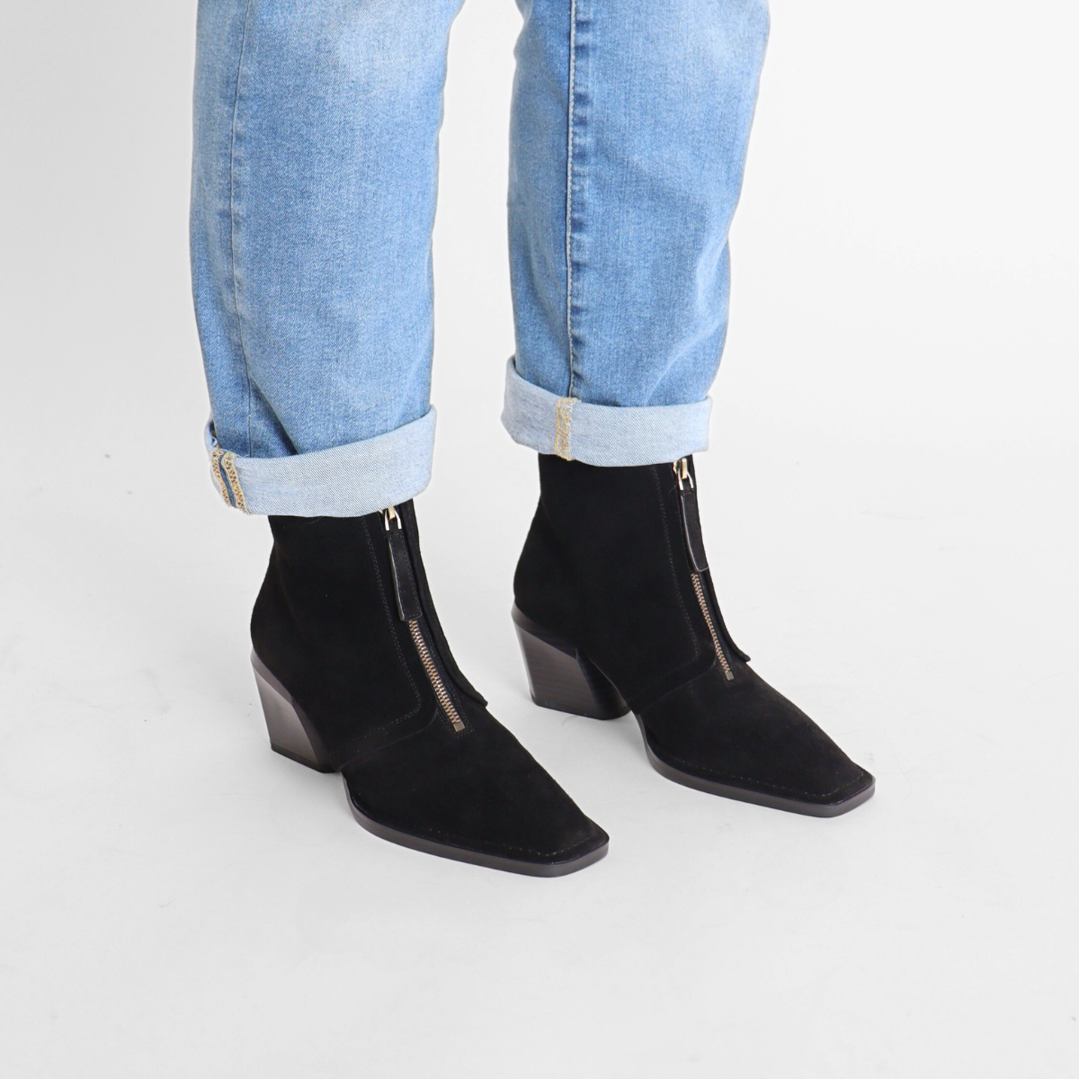 Jordan Black Women's Boots Heels Antelope