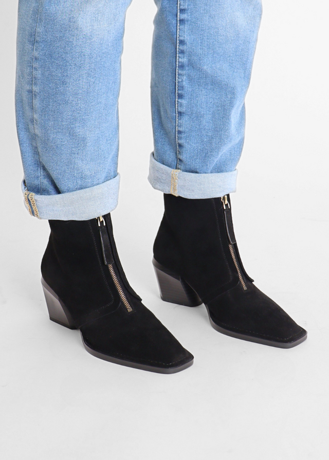 Jordan Black Women's Boots Heels Antelope