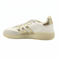 Boston Metallic Gold Women's Sneakers Platforms Back 70