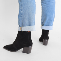 Jordan Black Women's Boots Heels Antelope