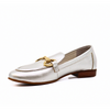 Women's leather loafer Sabina Silver by ATELIERS