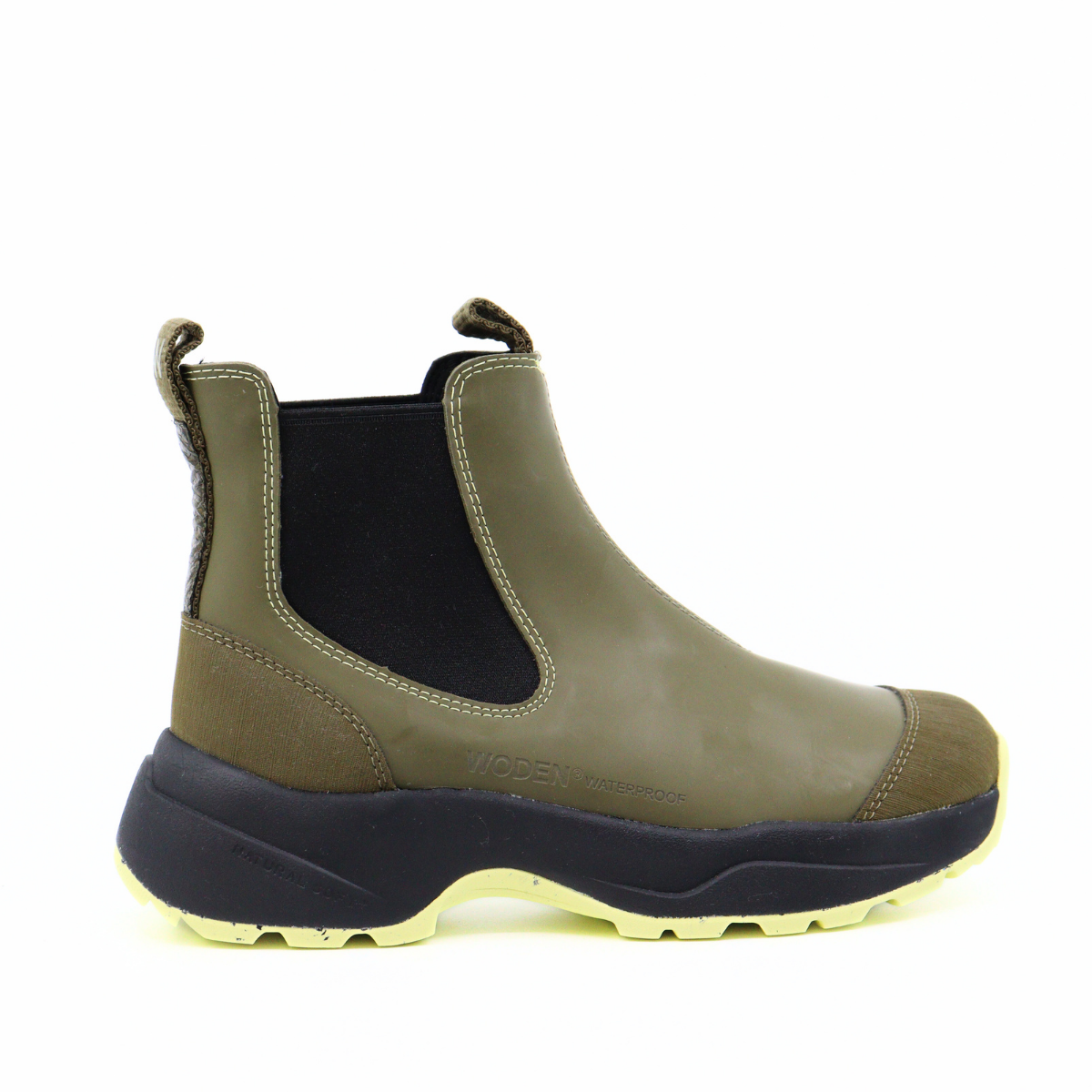 Siri Dark Olive/Pale Lime Women's Boots Woden    