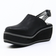 Finn Black Women's Shoes Platforms Antelope    