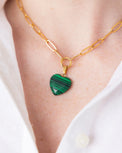 Audrey Heart Necklace Malachite Gifts + Accessories Jewelry Susan Shaw