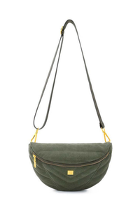 Little Runaway Olive Suede Branch Gifts + Accessories Bags Think Royln