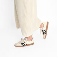 Ghost Beige Black Women's Sneakers Back 70