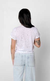 Mika Tee White Dot Women's Tops Bel Kazan