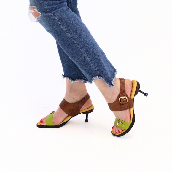 Osha Day Brown Women's Sandals Heels 4CCCCEES    