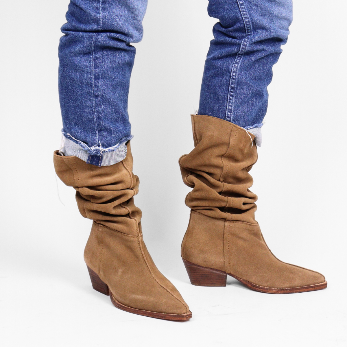 Sway Low Slouch Tan Women's Boots Free People    