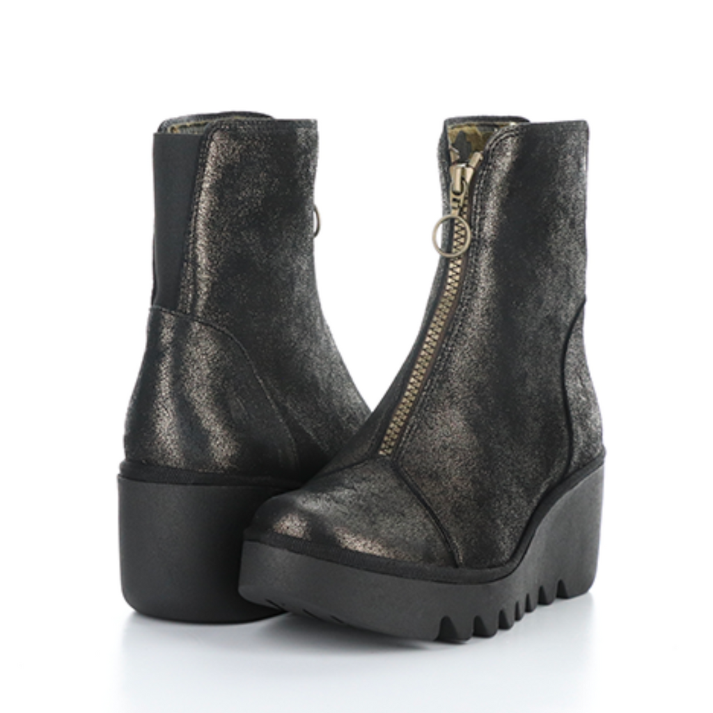 Women's wedge bootie BOCE GRAPHITE by FLY LONDON