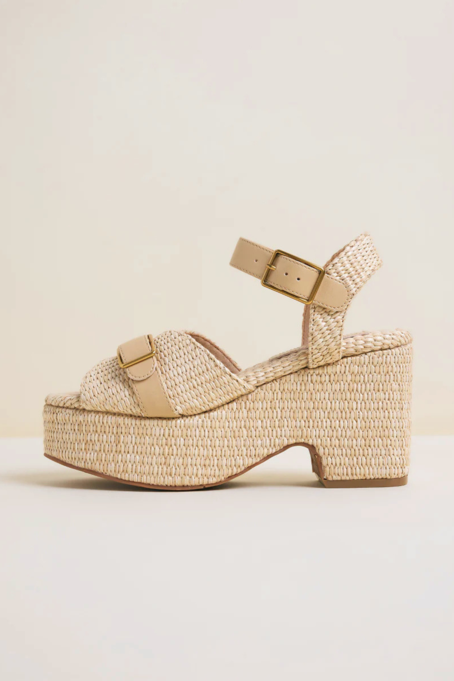 Raf Natural Women's Sandals Platforms Charlotte Stone