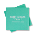 Sorry I Called You Old Cocktail Napkins Gifts + Accessories Chez Gagné