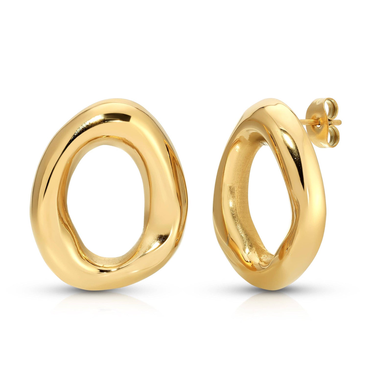 Orbit 2.0 Gold Circle Stud Earring Gifts + Accessories Jewelry Jūratė Los Angeles
