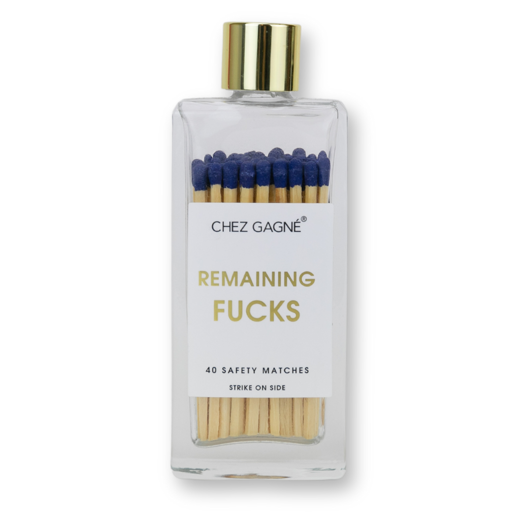Remaining Fucks Matches Navy Gifts + Accessories Chez Gagné