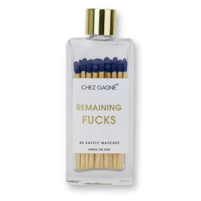Remaining Fucks Matches Navy Gifts + Accessories Chez Gagné