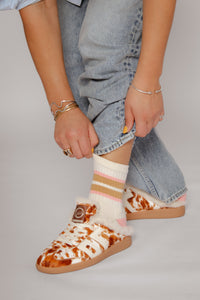 Easter Fl Cow Cuoio Women's Sneakers Back 70