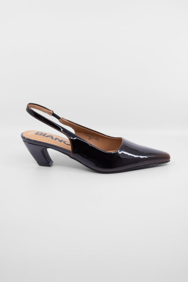 Biabaley Slingback Brown Patent