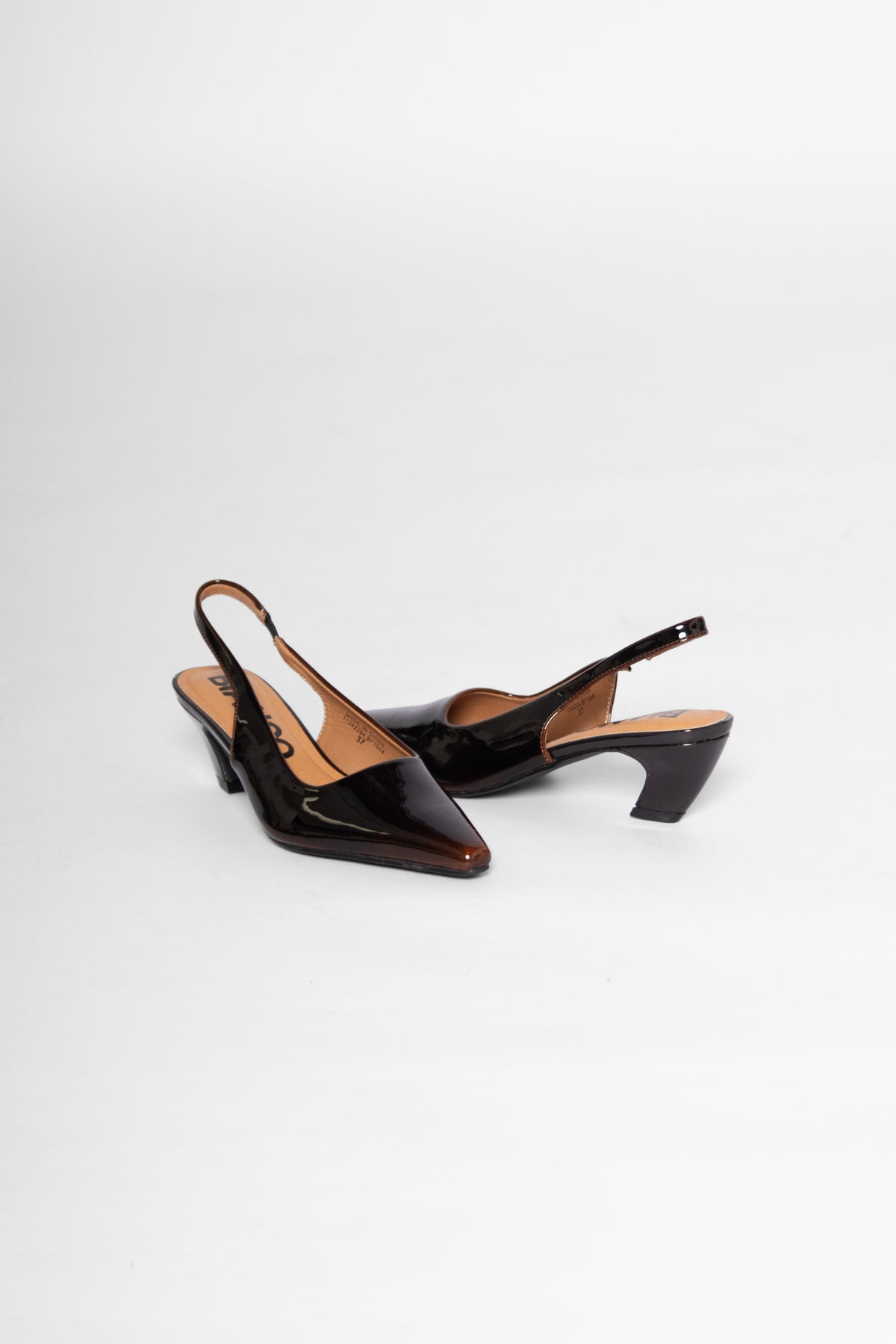 Biabaley Slingback Brown Patent