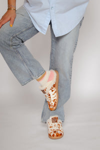 Easter Fl Cow Cuoio Women's Sneakers Back 70