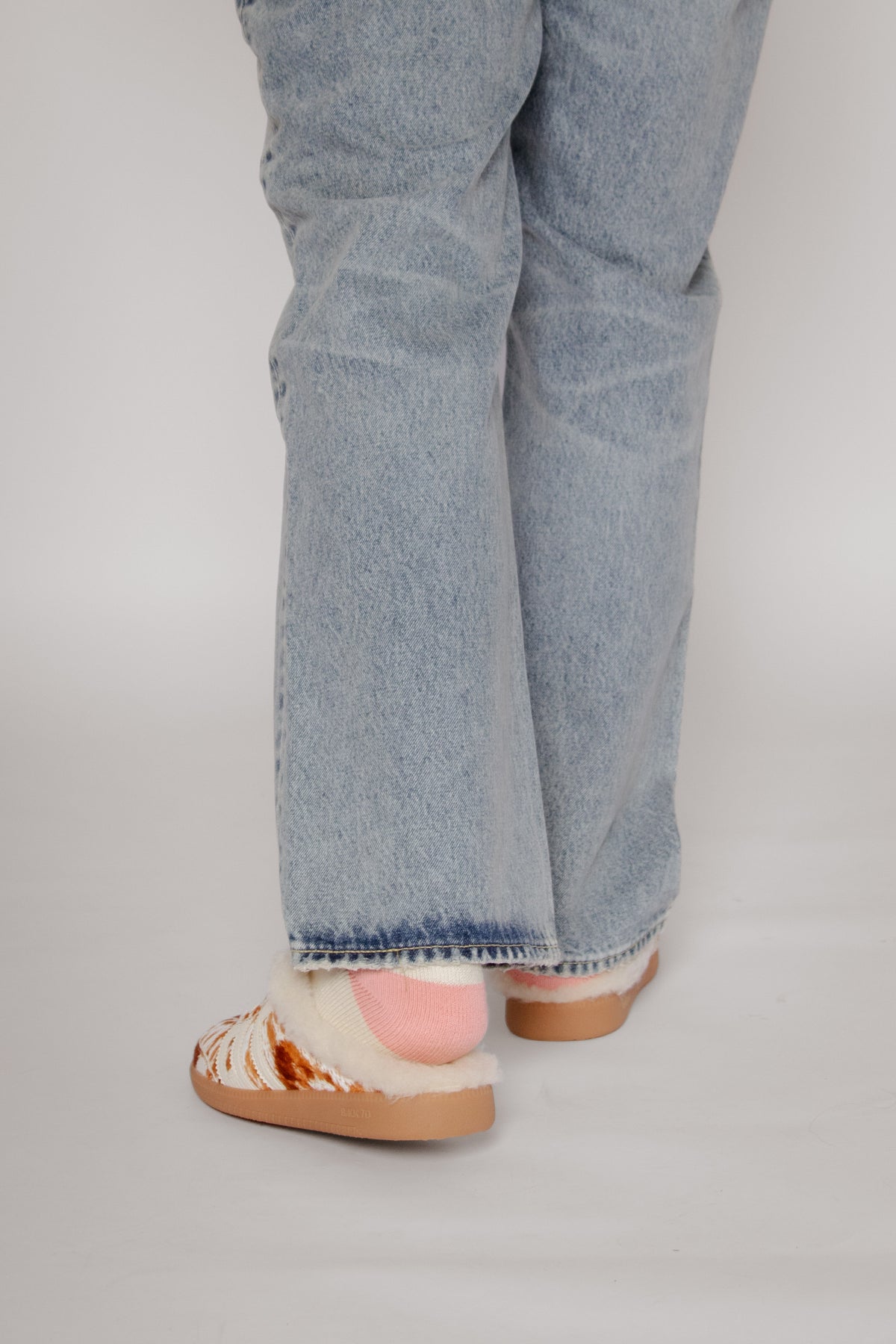Easter Fl Cow Cuoio Women's Sneakers Back 70
