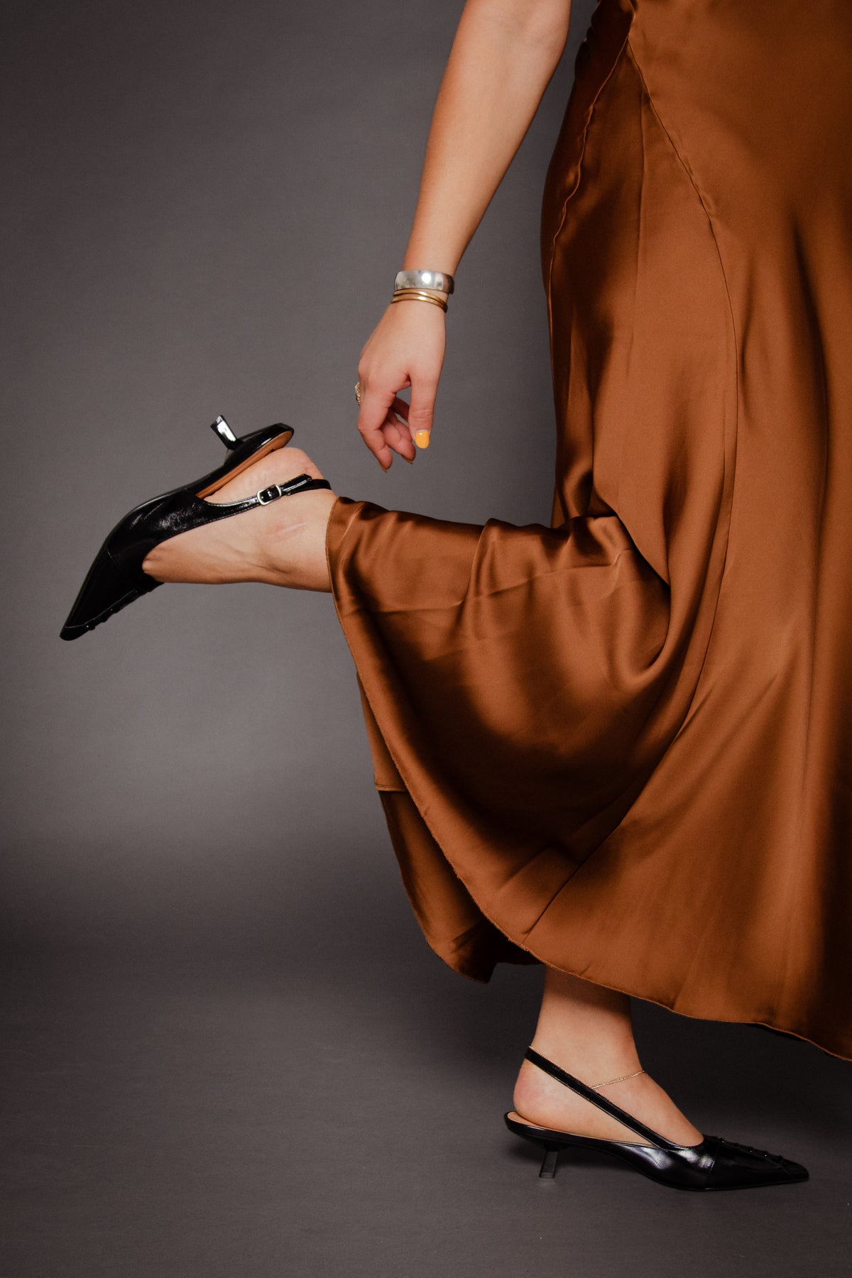 Biakristin Lace Up Slingback Black Pratia