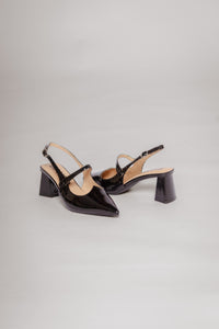 Biamaralyn Heart Mary Jane Slingback Black