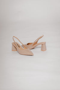 Biamaralyn Slingback Patent Nougat