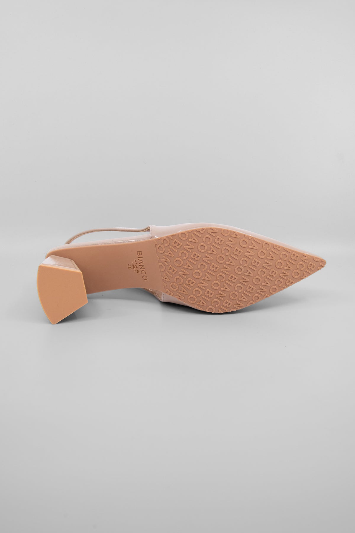 Biamaralyn Slingback Patent Nougat