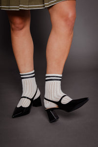 Biamaralyn Heart Mary Jane Slingback Black