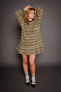 Felicity Dress Green Stripe Women's Dresses Muse Assembly