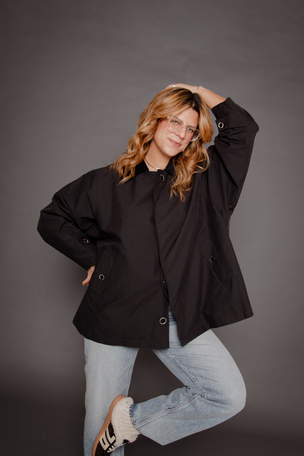 Mv Short Balmaccan Coat Black