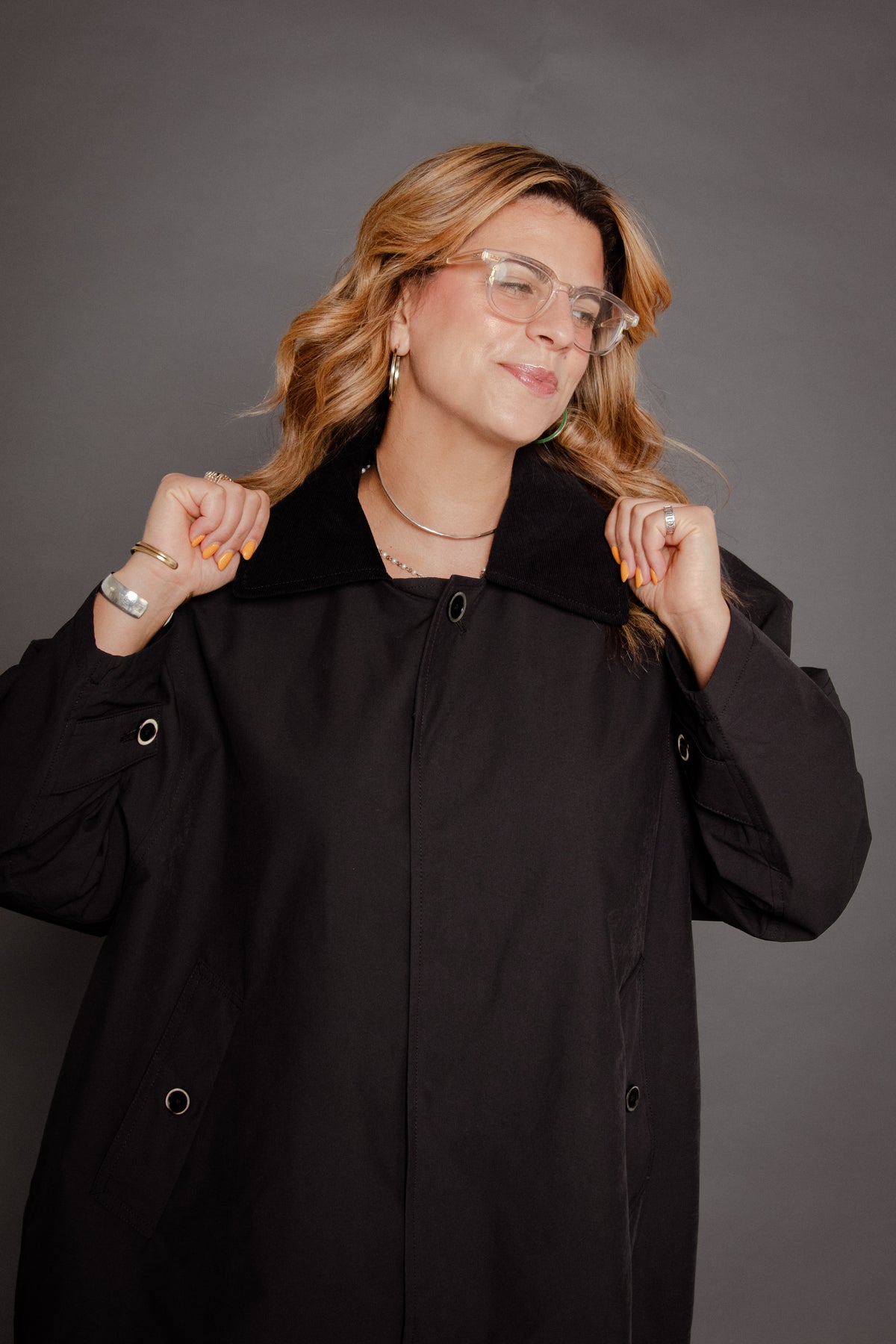 Mv Short Balmaccan Coat Black
