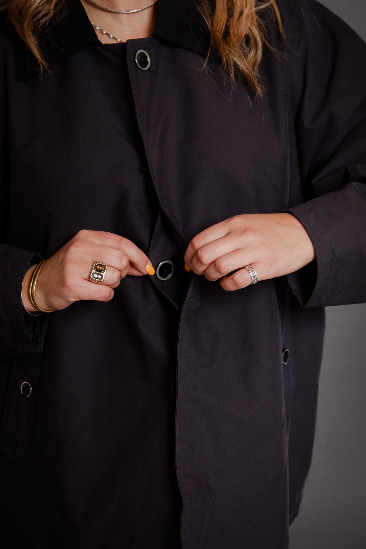 Mv Short Balmaccan Coat Black