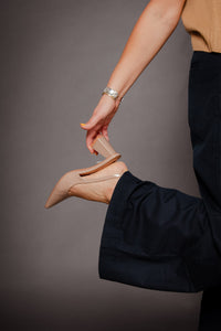 Biamaralyn Slingback Patent Nougat