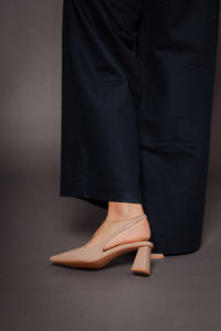 Biamaralyn Slingback Patent Nougat